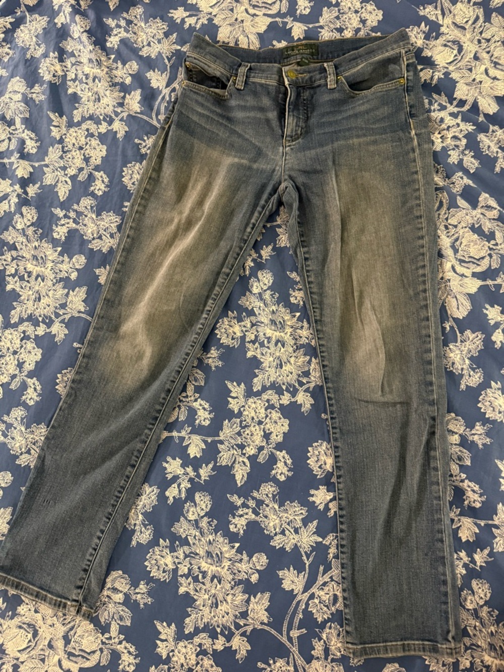 Lauren Ralph Lauren Women's Skinny Jeans - Distressed Blue